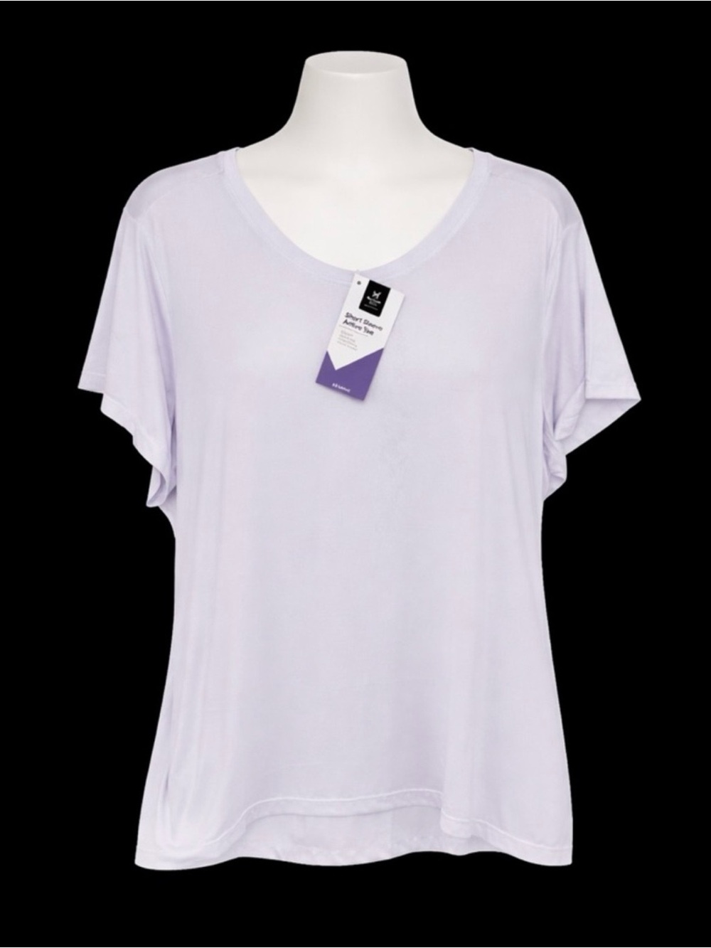 Light Lavender V-Neck Women’s Tee - Relaxed Fit